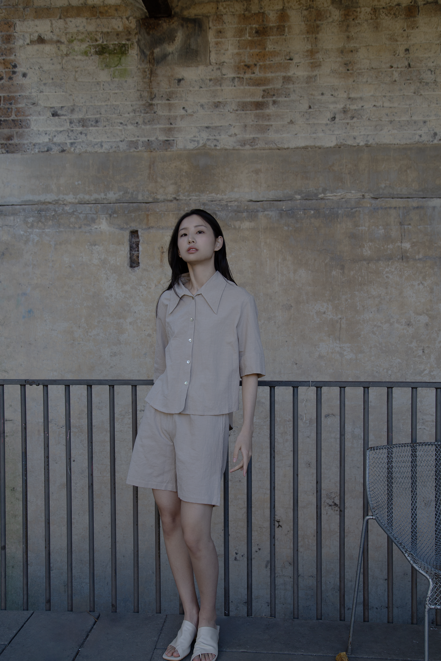 Quiet Grain Linen Top/Shorts