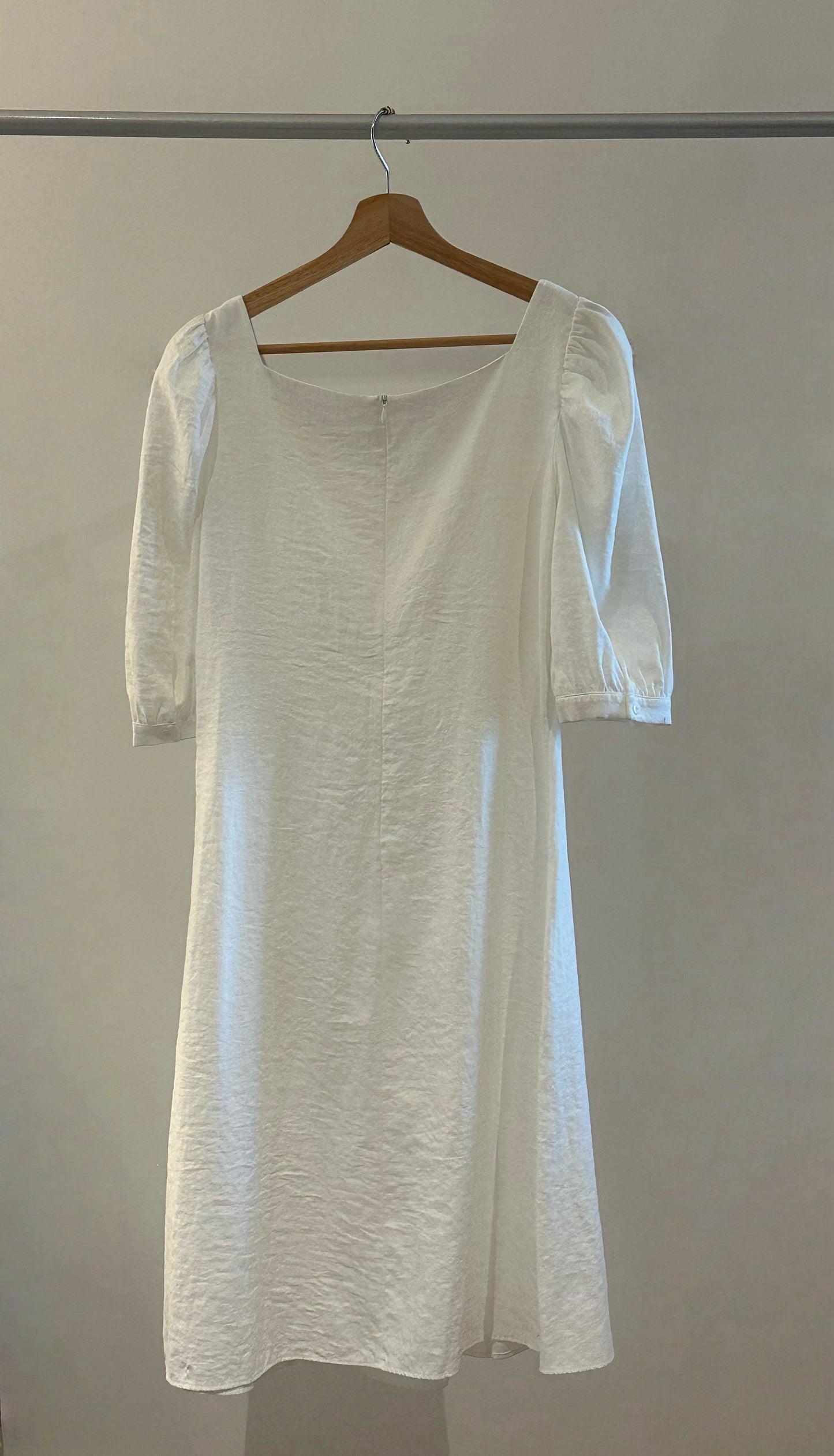 Tiny-Stories Square Neck Midi Dress