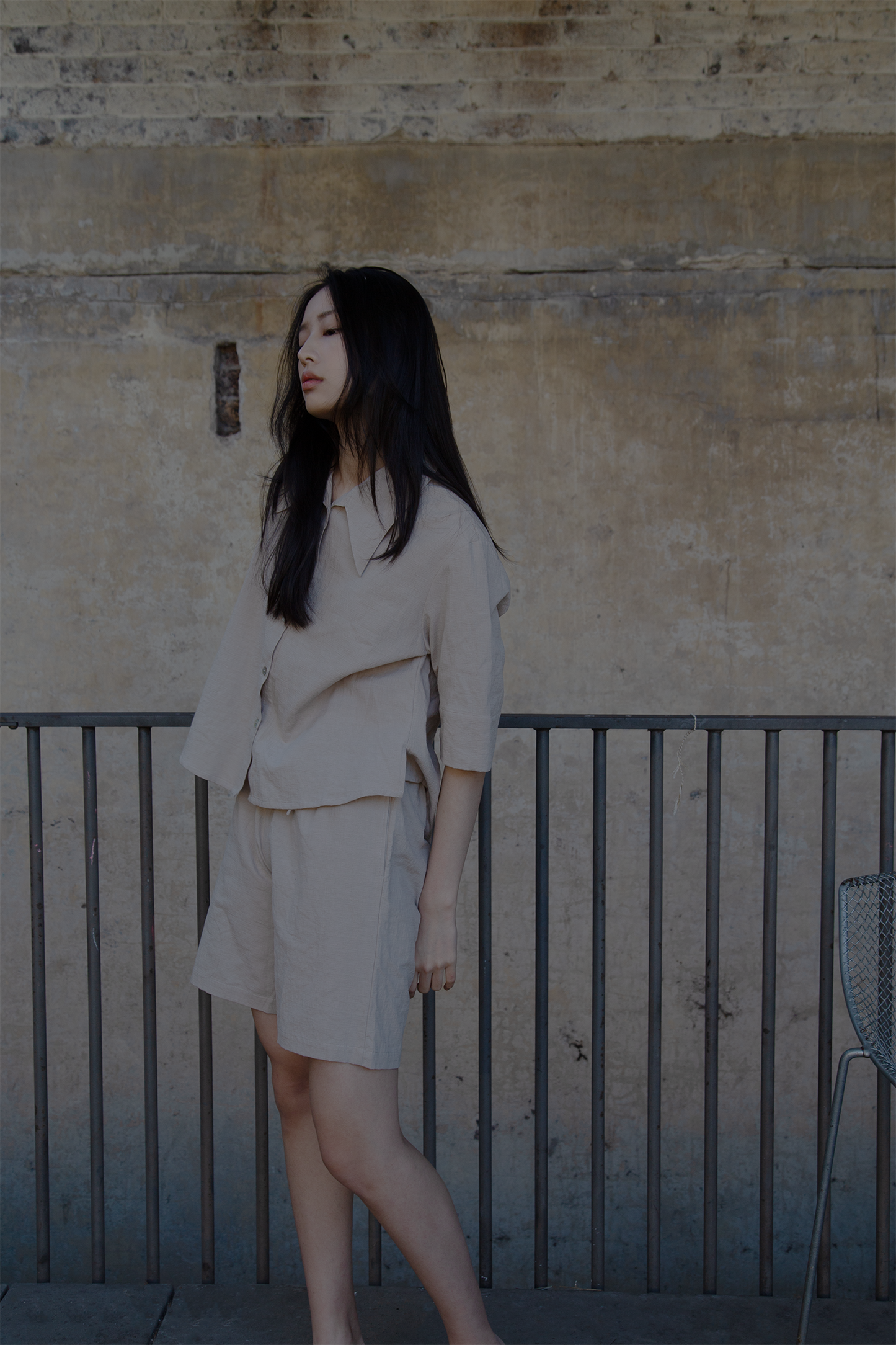 Quiet Grain Linen Top/Shorts