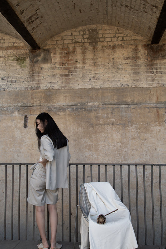 Coffee-For-Work Tucked Smart Shorts