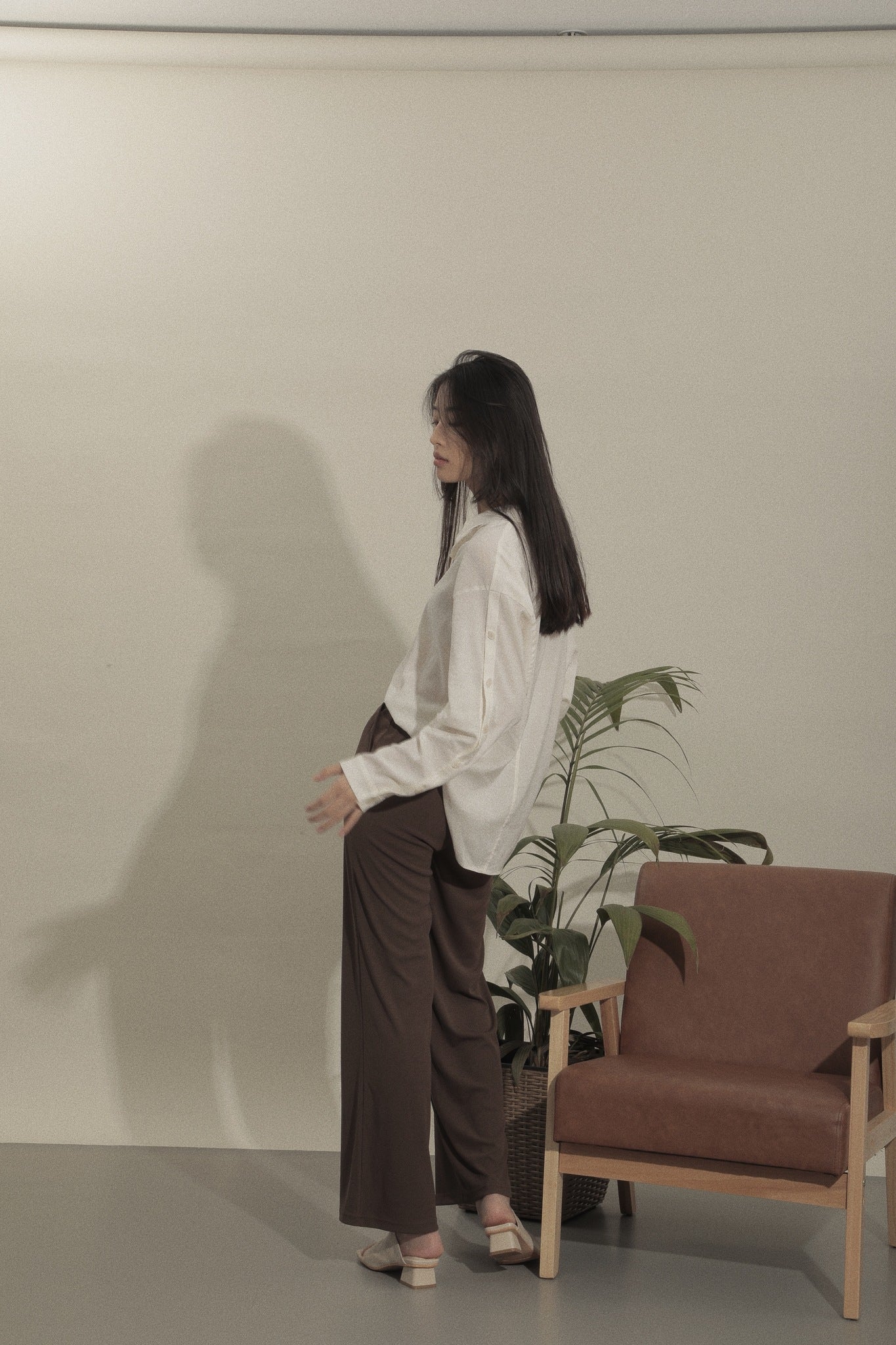 Nienne Button Shirt in White