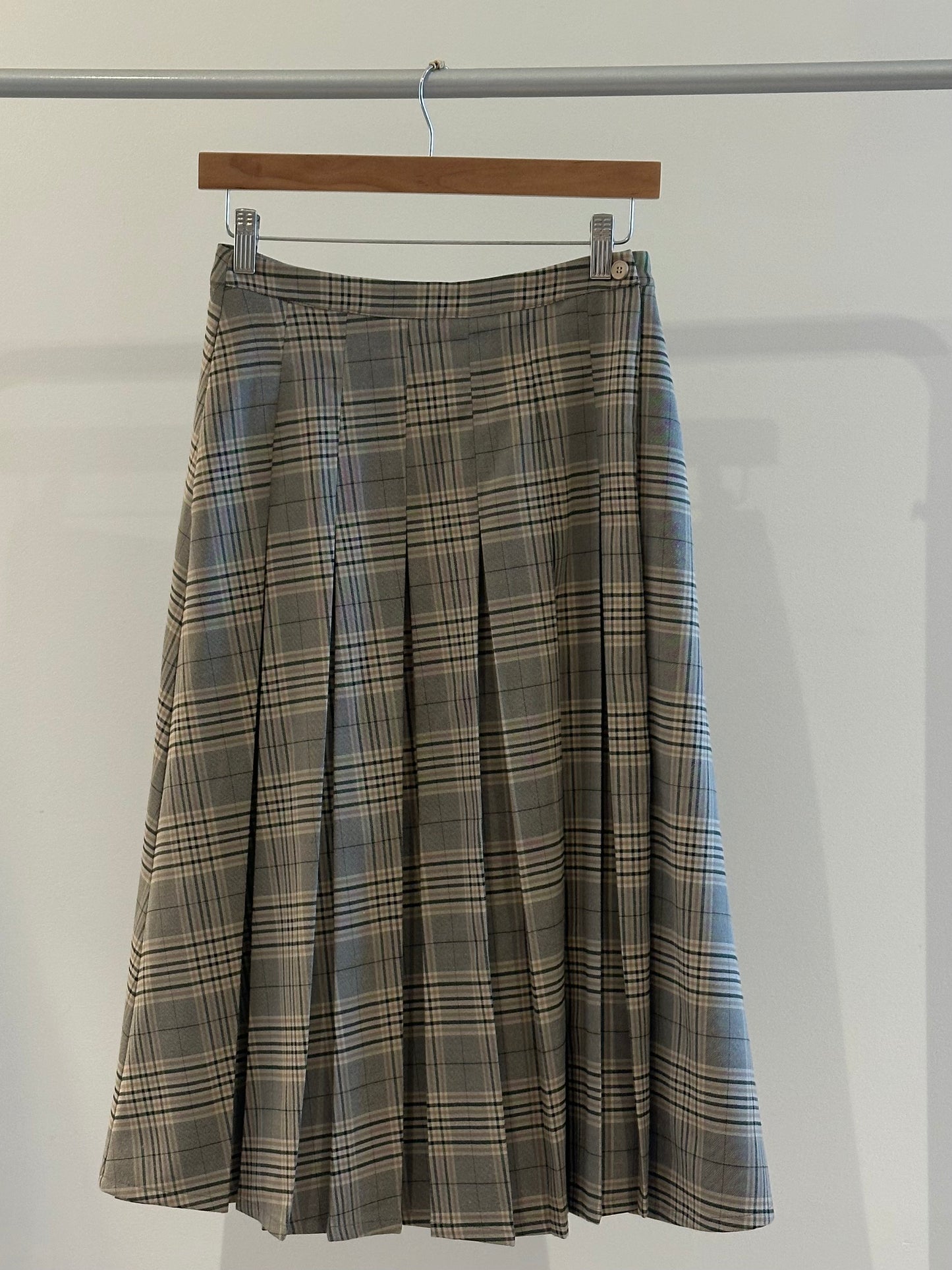 Never-Better pleated wrap midi skirt