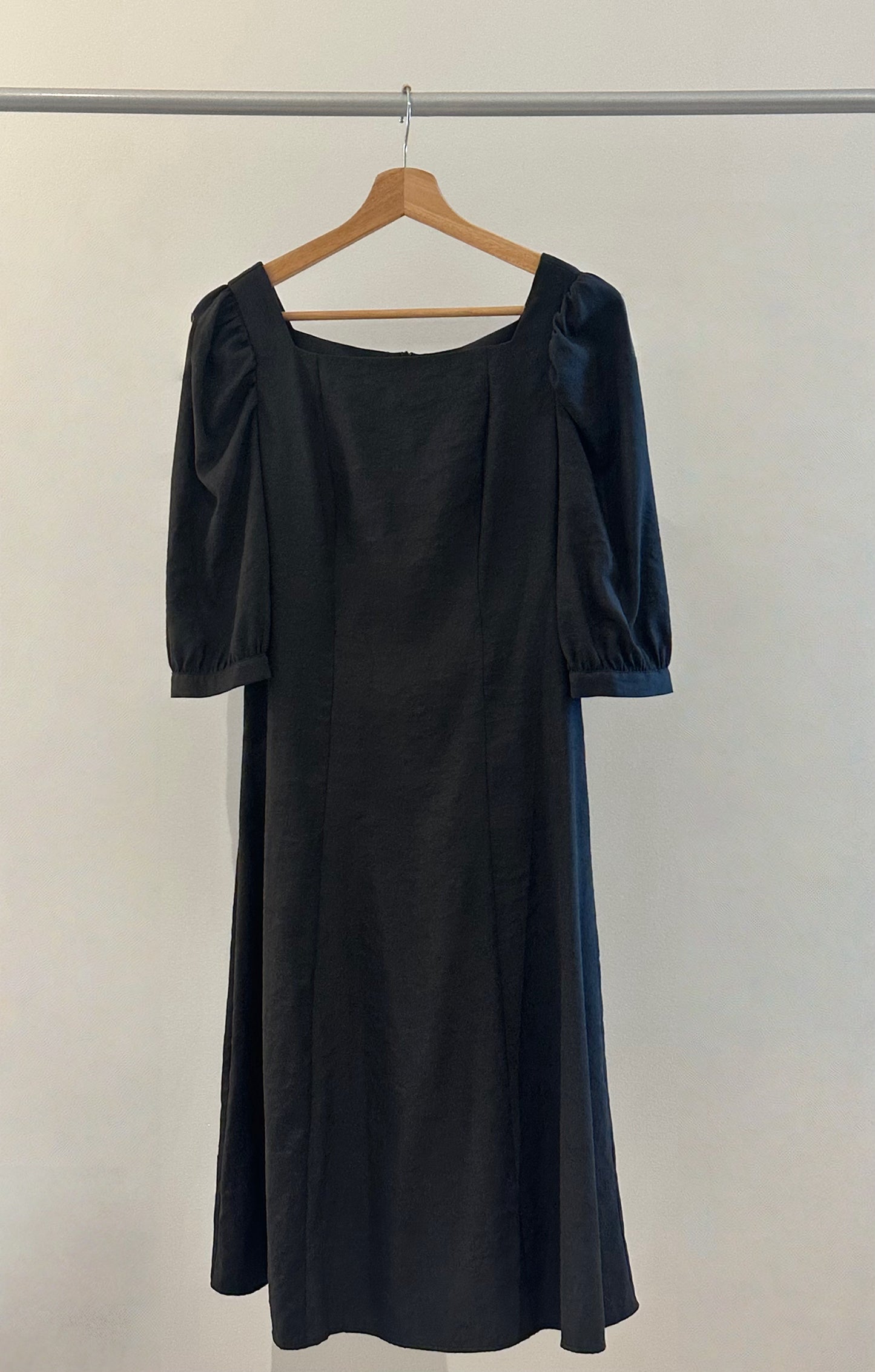 Tiny-Stories Square Neck Midi Dress