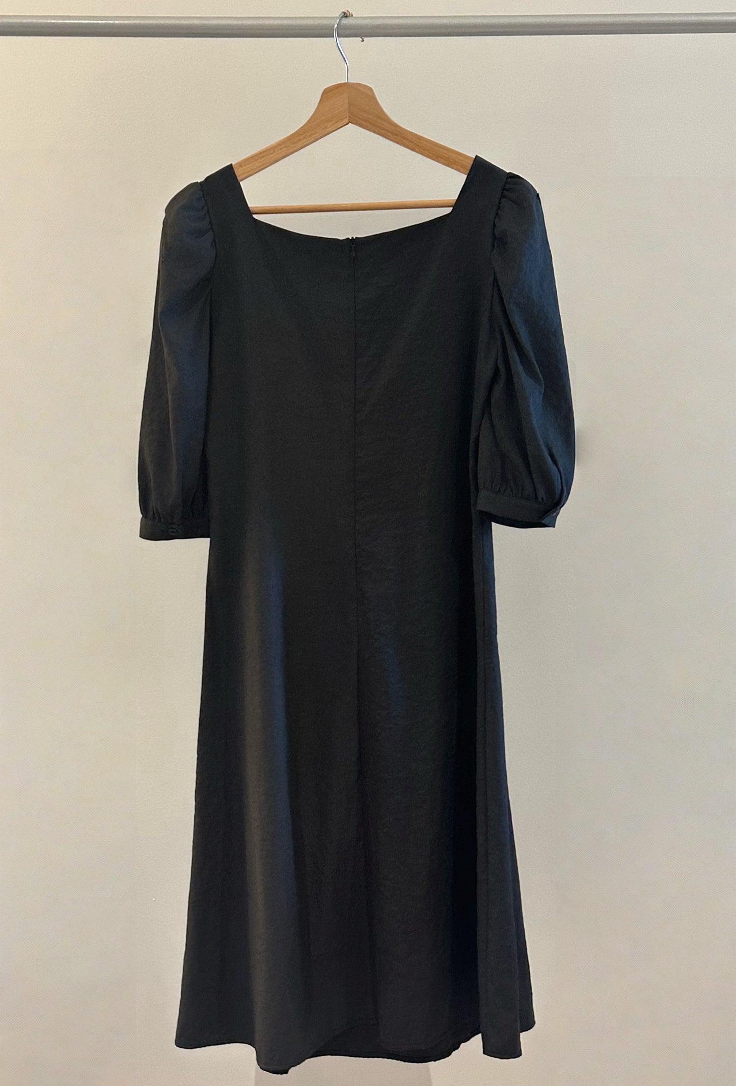 Tiny-Stories Square Neck Midi Dress