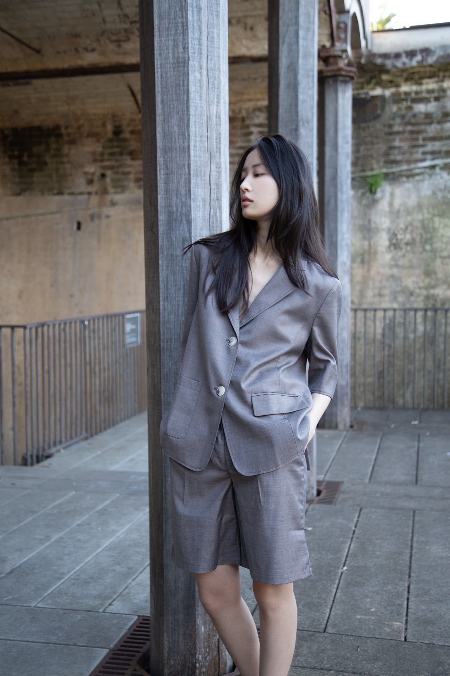 Coffee-For-Work Tucked Smart Shorts
